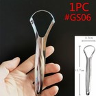 1pc Useful Tongue Scraper Stainless Steel Oral Tongue Cleaner Medical Mouth Care