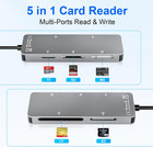 Memory Stick Pro Duo Adapter 5-in-1 Multi Memory Card Reader Supports Sd tf