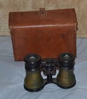Vtg Lemaire Fabt Paris Opera Glasses W  Leather Case Binoculars