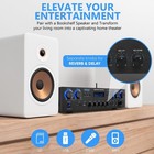 Pyle Compact Home Theater Amplifier Stereo Receiver With Bluetooth  800 Watt 