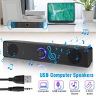 Stereo Bass Sound Computer Speakers 3 5mm Usb Wired Soundbar For Desktop Laptop