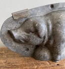 Large Beautiful    Early Antique German Chocolate Mold Pig Piggy Hog