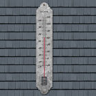 204-1550 La Crosse 19 25  Indoor outdoor Galvanized Metal Thermometer