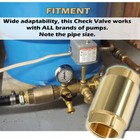 1 1 4  Npt Brass Check Valve Female Pipe Thread Fpt Flow Well Pump 200 Psi 180 F