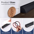 1 2  Silicone Rubber Flexible Quarter Round Molding 118 Inch Peel And Stick