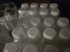 Clear Plastic Laboratory Reagent Bottles jars W  Screw Caps  Bulk Lot
