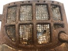 Antique Vintage Parlor Wood Coal Stove Cast Iron Door Parts Air Blast