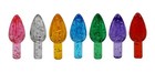 Ceramic Christmas Tree Replacement Lights  Medium Multicolor W  Glitter   144pcs