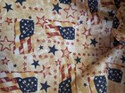 Patriotic Flags   Stars Bouffant Medical Scrub Surgical Hat  Size Large