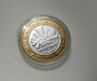 Rio Las Vegas  10 Ten Dollar Gaming Token  999 Fine Silver Masquerade Village
