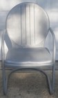 Vintage 1940 Mid Century Modern Shott Balcrank Steel Metal Cantilever Lawn Chair