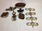 Antique Vintage Furniture Drawer Pulls Victorian Art Nouveau Assorted 10 Pieces