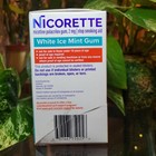 Nicorette 2 Mg Nicotine Stop Smoking Aid Gum Polacrilex White Ice Mint-160 Count