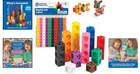 Colorful Mathlink Cubes - 100 Piece Set For Learning And Play  Ages 5 