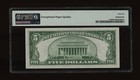 Dbr 1934  5 Silver Gem Fr  1650 Da Block Pmg 66 Epq Serial D16838248a