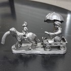 Vintage Michael Ricker Pewter Figurine  wendy  Elephant Bear Signed 1994  Coa