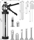 Meatball Maker Jerky Gun Kits 2 5 Lb Stainless Steel Sausage Stuffer Waterproof