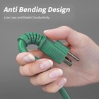 10 Ft 16 3 Green Outdoor Extension Cord With Multiple Outlets  Flexible