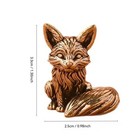Brass Fox Animal Statue Small Sculpture Tabletop Figurine Home Decor Gifts Toy