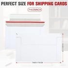 120 Pack White Rigid Mailers  7 x4 35  Trading Card Shipping Envelopes
