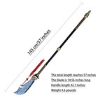 57in Stainless Steel green Dragon Crescent Moon Blade bronze Color large Sword