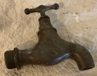 Vintage Solid Brass Water Faucet Spigot 3 4  Thread  Great Patina
