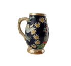 Vintage Ceramic Small Beer Stein Made In Germany Embossed Gentlemen Maiden Read