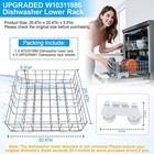 W10311986 W10380384 Dishwasher Lower Rack Assembly For Whirlpool Kenmore