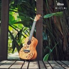 Uma Ukulele Ukfl-03sc Solid Top 23   Concert  Tuner  Capo  Strap  Shaker  Bag