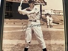 Joe Dimaggio 11x14 Autographed Photo Framed Psa dna Qo Coa Yankees Auto Signed