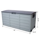 All Weather Uv Pool Deck Box Storage Bin Backyard Patio Outdoor With Wheels