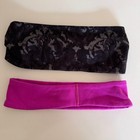 Lululemon Workout Activewear Headbands Bundle - Black And Magenta