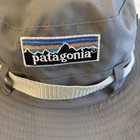 Patagonia Gray Wide Brim Outdoor Nylon Hat Gray Bucket Sun Fishing