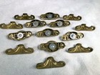 7 Vintage Window Sash Lock Sets Solid Cast Brass Latch Slide Catch Lot Salvaged