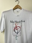 Vintage Apple Macintosh Music Festival T Shirt Men   s Size Large 80s Apple Rare