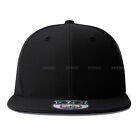 Premium Solid Fitted Baseball Cap Hat Blank Plain Flat Bill 9-sizes Trucker