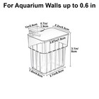6pcs Aquarium Plant Holder Transparent Hanging Pot For Fish Tank Aquatic Basket