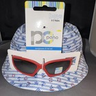 Baby Toddler Boys 0-3 Years Sunglasses And Bucket Hat  Sun Hat Set Nautical Cute