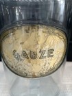 Vintage antique  Glass Medical Apothecary Jar For Gauze Canister 7    No Lid