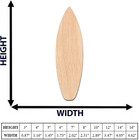 Handcrafted Wooden Mini Surfboard - Perfect For Surf Board Decor - Authentic Woo