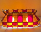 Vintage Stain Glass Light Tiffany Style Pool Billiards Hanging Lamp Fixture
