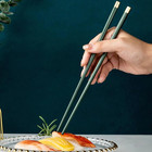 5 Pair Chopsticks Fiberglass Style Non-slip Chop Sticks Kitchen   Dining Tools