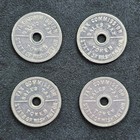 State Of Washington Tax Tokens Lot Of Four  4  Sales Tax Coin 1930-1940