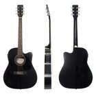 Jameson Guitars Full Size Thinline Acoustic Electric Guitar With Free Gig Bag   