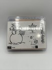 Stampin  Up Nib Vintage Wood   Rubber Stamps Set Of 5 Frosty 2001
