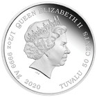 Tuvalu 2020 Always Together Otter Couple Half Dollar Silver Coin Proof 