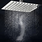 High Pressure Adjustable 8    Rain Square Shower Head With Handheld Spray Combo