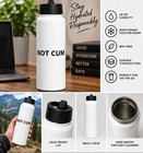 Funny Not Cum Water Bottle Stainless Steel Insulated Novelty Gag Gift 32oz Cup
