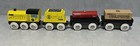 Mixed Wooden Railway Train Lot Orbrium - Brio Compatible Engines Passenger Cars