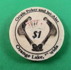 Vintage Casino Chip - Ocala Poker And Jai-alai  1 Orange Lake Florida